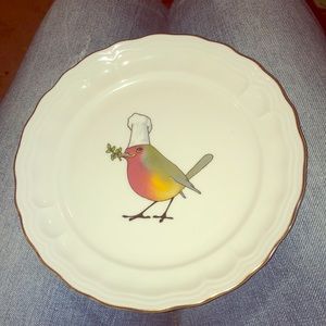 Bidasoa  small Decorative plate with gold trim